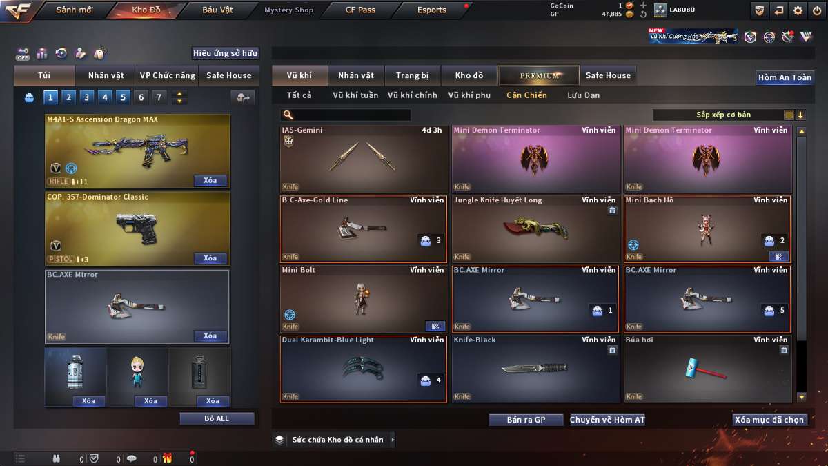 shop acc cf uy tin gia re